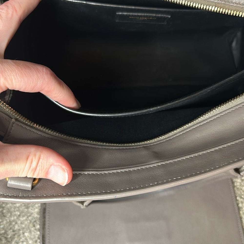 Yves Saint Laurent Gray Satchel Bag - Picture 12 of 16